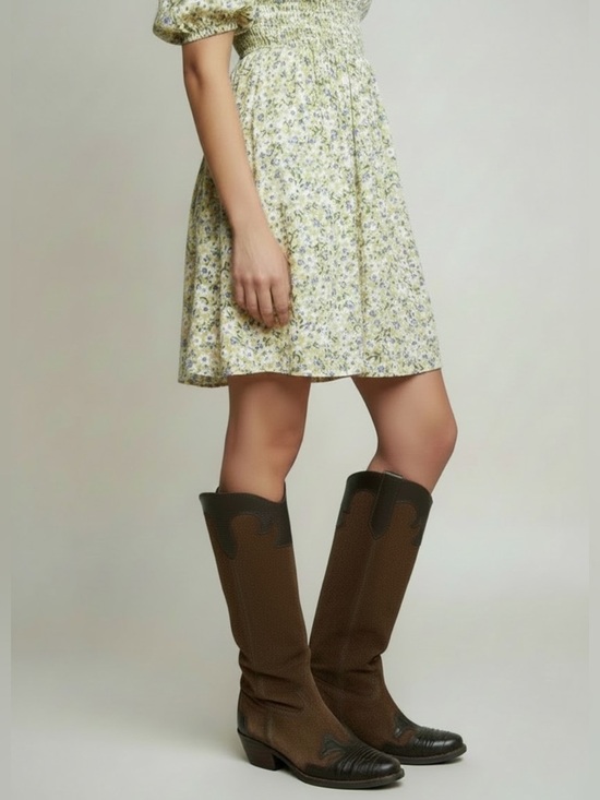 Franco Sarto Shoes - Brown suede and leather Franco Sarto Willow cowboy cowgirl western boots 5.5
